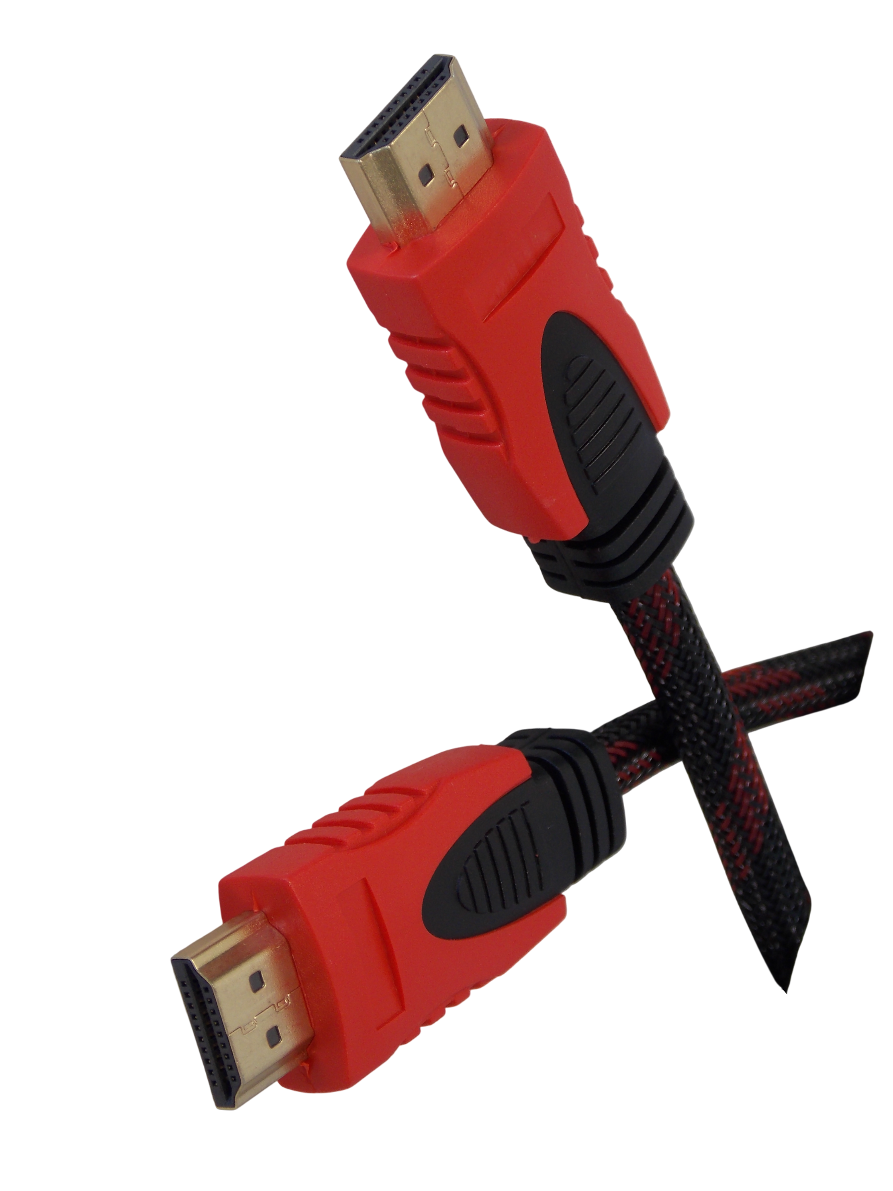 Шнур HDMI 14+1pin на HDMI 14+1pin / 2 метра / нейлоновая оплетка