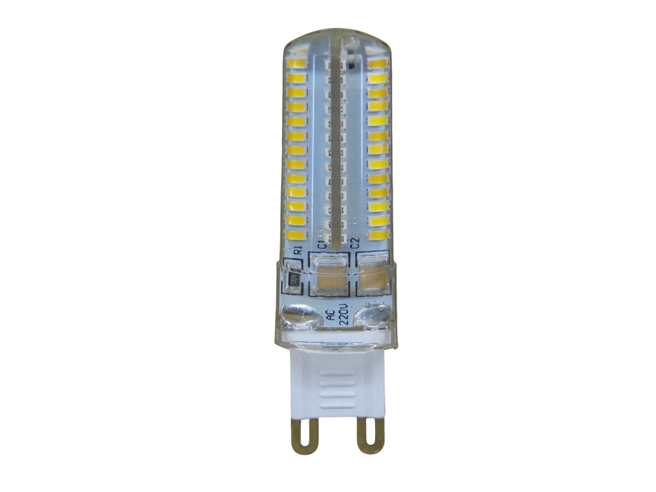 Светодиодная лампа G9 220В - 4.5Вт - 3000К  104Led