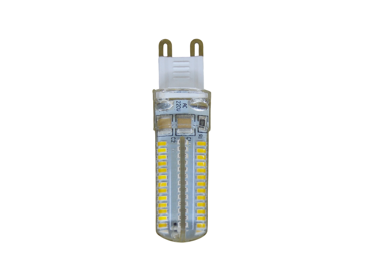 Светодиодная лампа G9 220В - 4.5Вт - 3000К  104Led