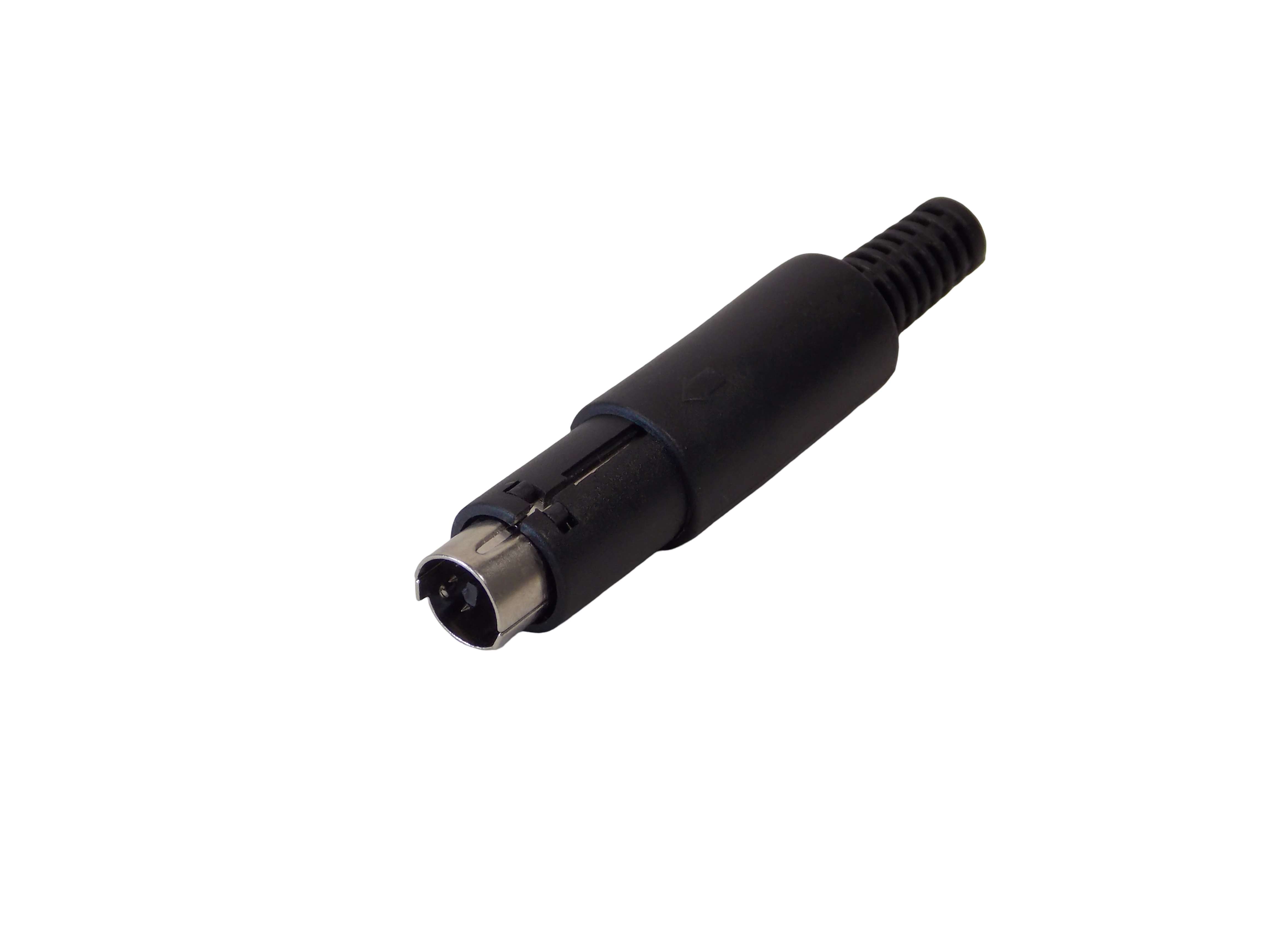 Штекер MINI DIN 5pin  на кабель под пайку / пластик