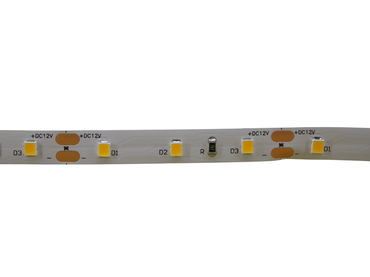 Светодиодная лента 12В - 60Led/м - 4.8 Вт/м белая 3000К