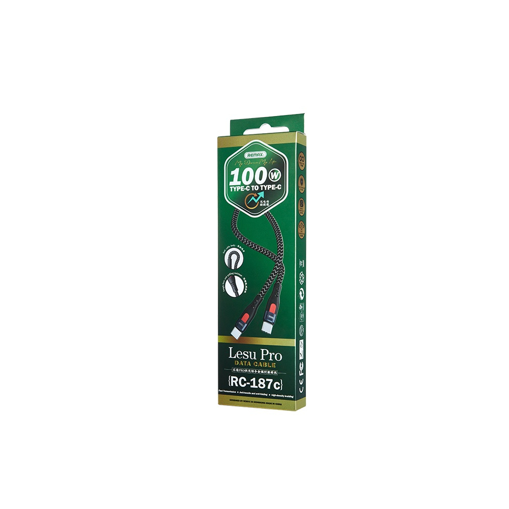 Кабель Remax RC-187c дата кабель,  Type C -  Type C