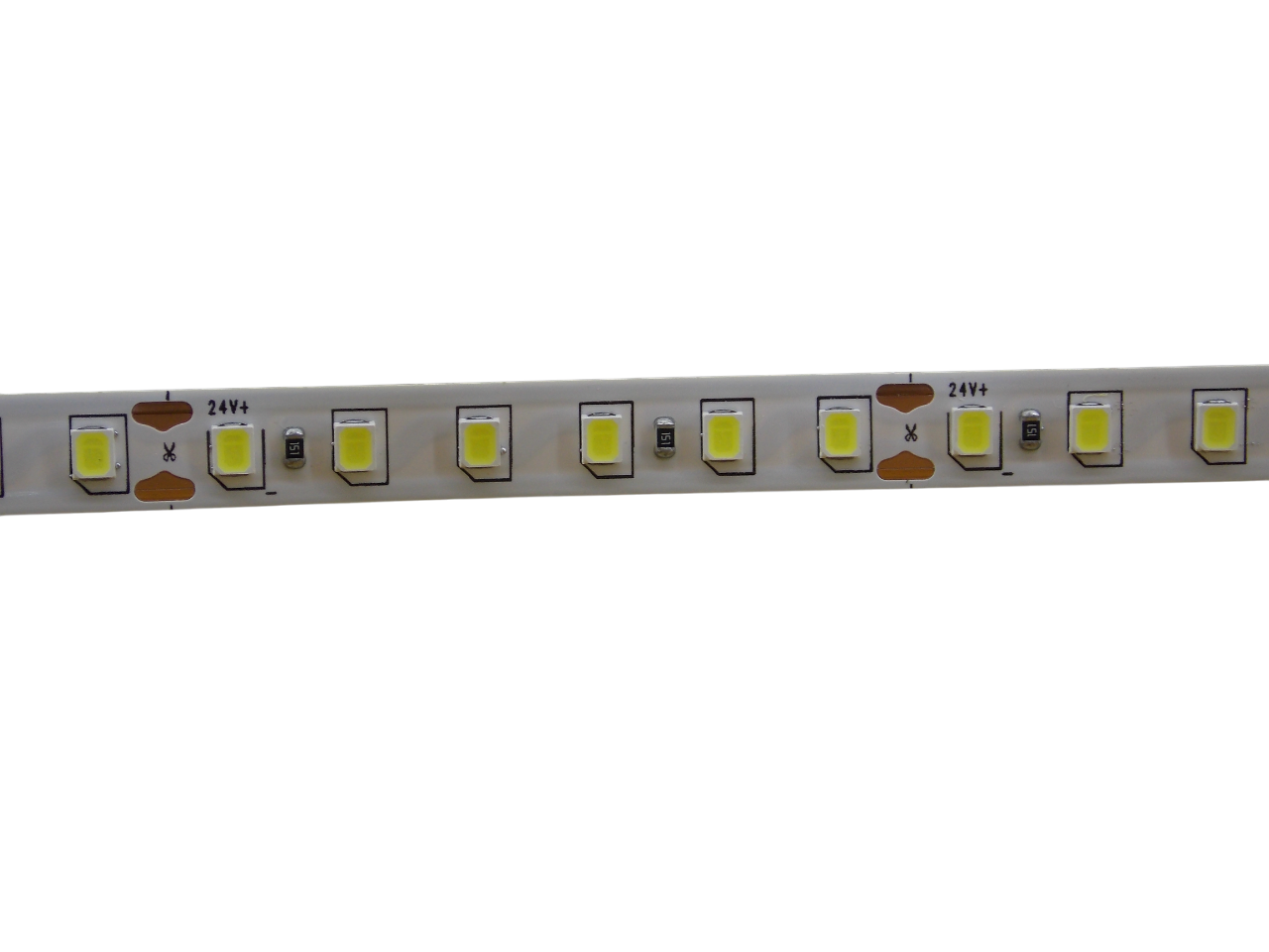 Светодиодная лента 24В -  120Led/м 12Вт/м белая 6000К
