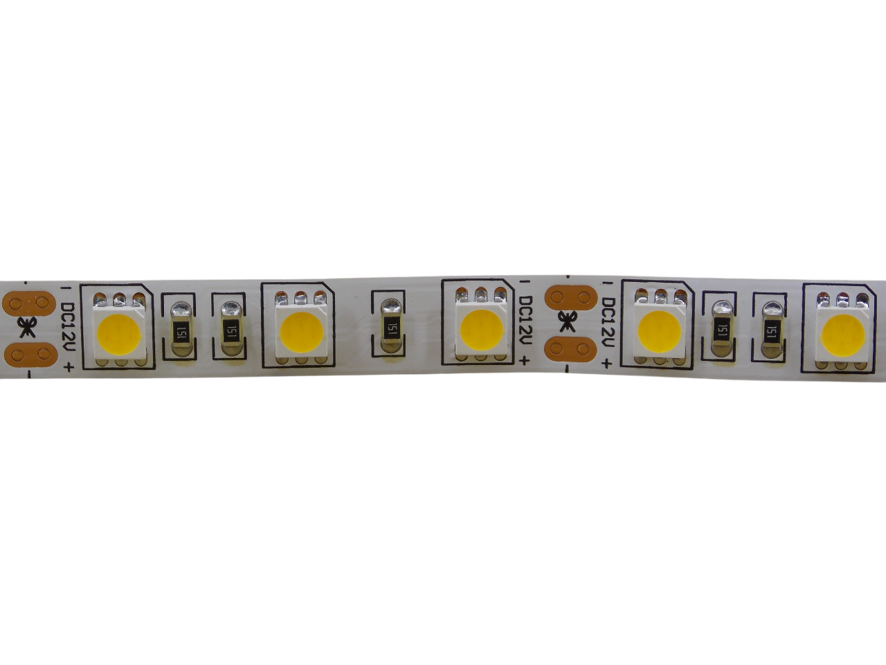 Светодиодная лента 12В - 60Led/м -  14.4 Вт/м белая 3000К