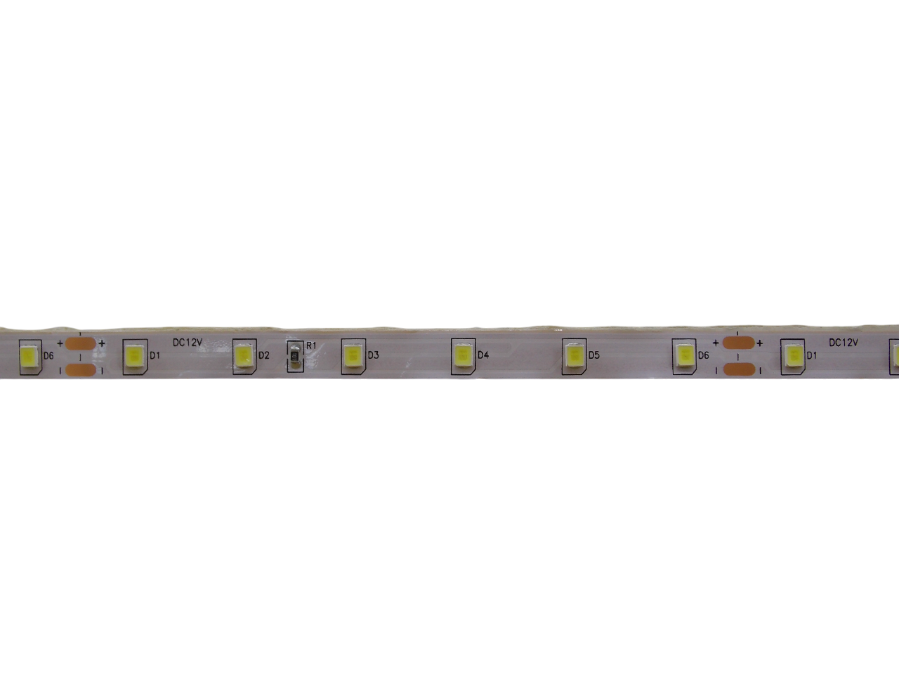 Светодиодная лента 12В -  60Led/м - 4.8 Вт/м белая 6000К