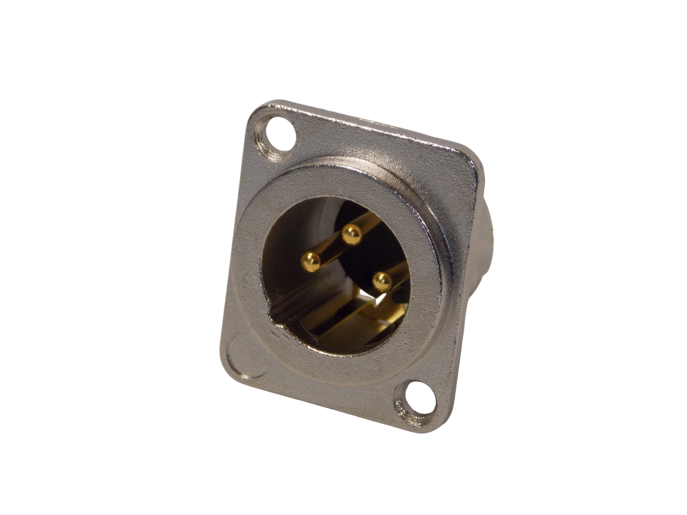 Штекер микрофонный  FXM32  3pin / металл / на панель 