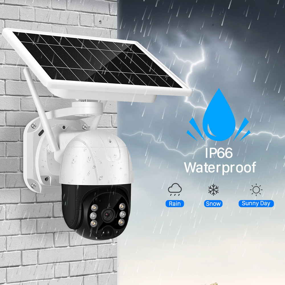 Камера видеонаблюдения Q2-4G c солнечной батареей  PTZ  3MP / 4G /    WI - FI