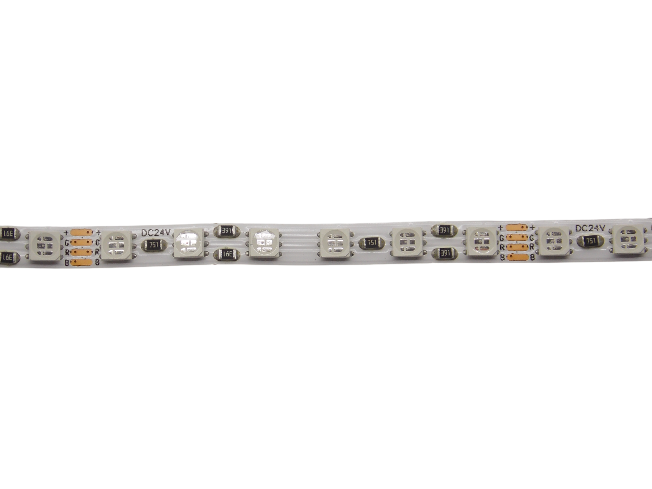 Светодиодная лента 24В - 120Led/м - 12Вт/м  RGB