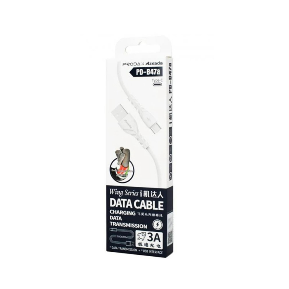 Кабель  Azeda PD-B47a  дата кабель,  USB-A - TYPE-C 