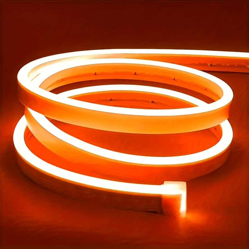 Неоновая лента  12В - 120Led/м оранжевая 