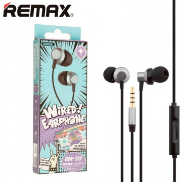 Наушники Remax RM-512  проводные черные 