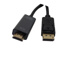 Шнур DisplayPort на HDMI / 5 метров / черный
