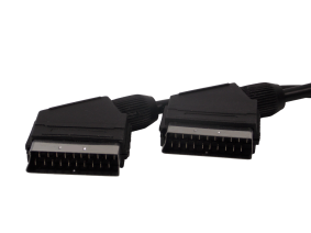 Шнур SCART 21pin на  SCART 21pin / 3 метра / черный