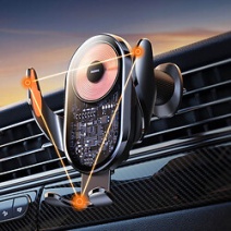  Автомобильное беспроводное зарядное устройство 15W Ultra-thin  Car Holder RM-C17i