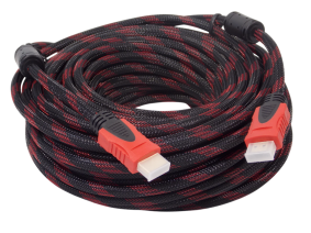 Шнур HDMI 19pin на HDMI 19pin / 20 метров / нейлоновая оплетка