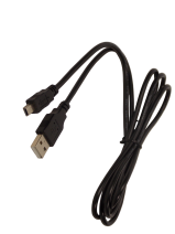 Шнур USB - A  штекер на mini USB 5pin штекер / 1.5 метра / черный