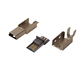 Штекер  USB mini 5pin разборный  на кабель 