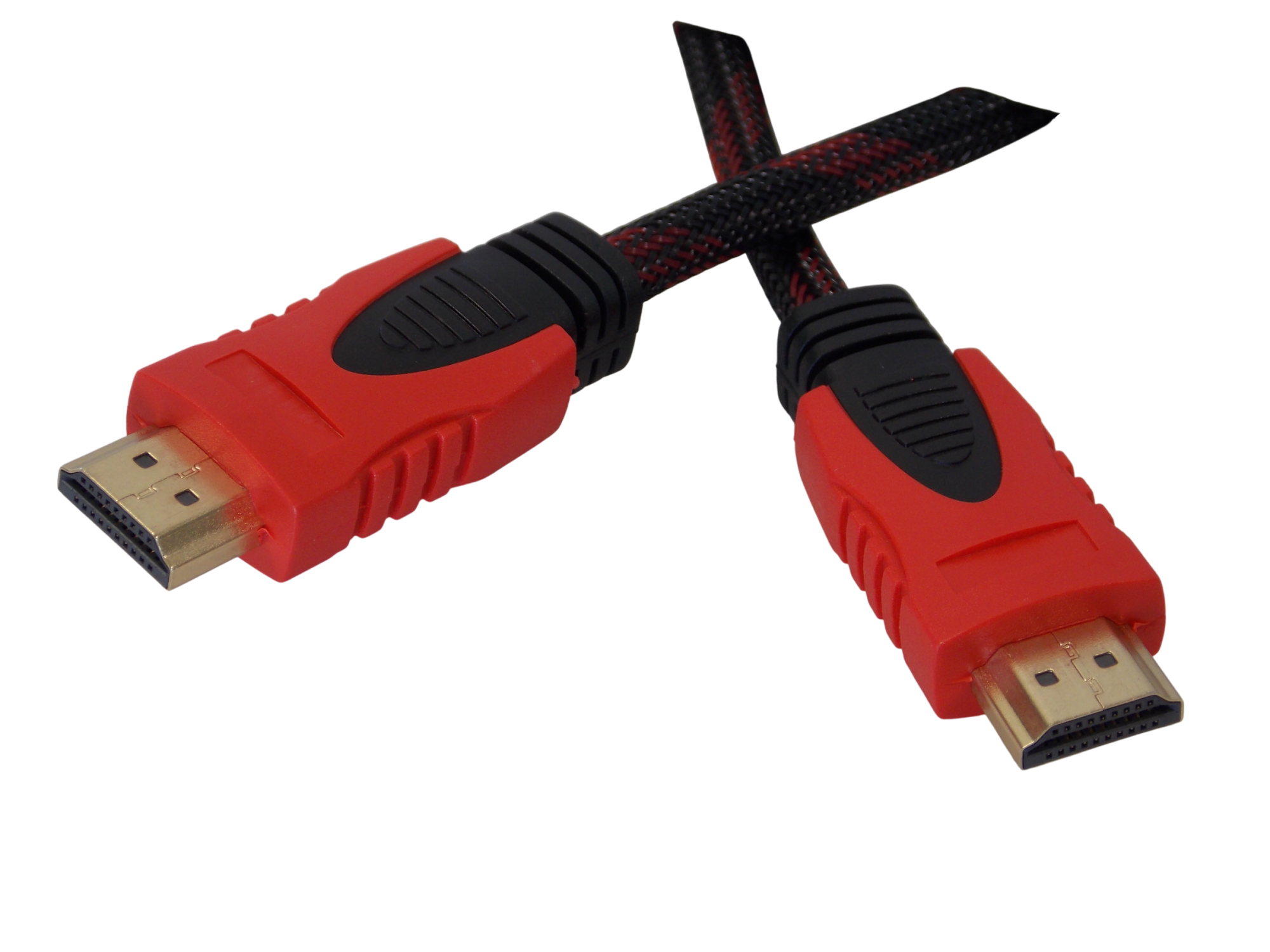 Шнур HDMI 14+1pin на HDMI 14+1pin / 2 метра / нейлоновая оплетка