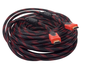 Шнур HDMI 19pin на HDMI 19pin / 20 метров / нейлоновая оплетка