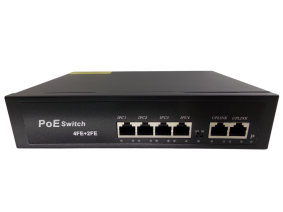 PoE коммутатор - свитч 6 портов / 4PoE + 2 UpLink