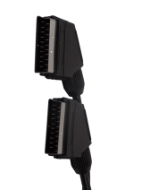 Шнур  SCART 9рin - на SCART 9рin / 3 метра / черный