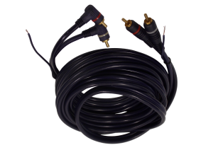 Автомобильный шнур 2 х RCA на 2 х RCA  с управляющим проводом 