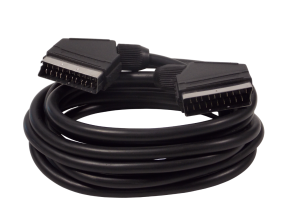 Шнур SCART 21pin на  SCART 21pin / 3 метра / черный